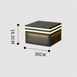 Outdoor Solar Lamp – Square Stainless Steel LED Garden Light | Weather Resistant Design