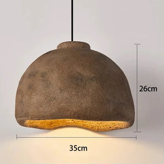 LED Polymer Chandelier – Modern Pendant Light with Natural Polymer Shade