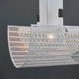 Black White Pendant Lamp – Modern LED Cord Light With Rotary Switch Control