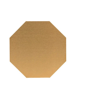 metal cup coaster luxury brushed metal placemat heat resistant table protector close-up