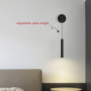 Black Metal Wall Light – Modern LED Wall Sconce with Sleek Design for Bedroom