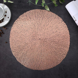 heat insulation placemats non slip pvc dining coasters table protection pads side view