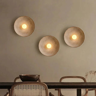 Solar Ripple Wall Light – Adjustable LED Lighting With Frosted Glass Shade