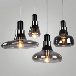 Modern Pendant Lamp – Glass & Metal LED Hanging Light | Nordic Style