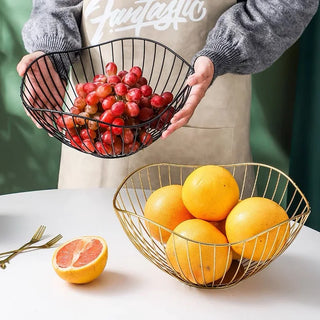 Modern iron fruit basket
