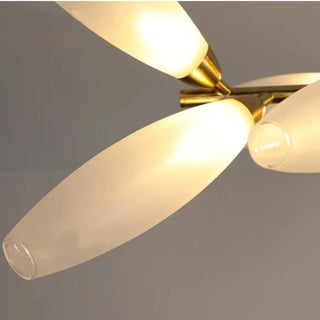 LED Pendant Light – Nordic Design Glass Pendant Lamp with Metal Frame for Dining Room