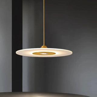 Modern Pendant Lamp – Acrylic Aluminum Disc Light | LED Dual Source, Warm Neutral Cool