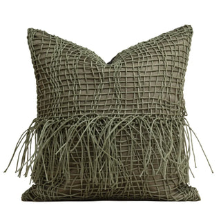 italian cushion cover handmade luxury woven textile pillow 45x45 cm front view