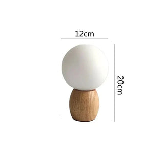 Nordic Table Lamp – Wooden Bedside Lamp With Soothing Light Fixture & Custom Temperature