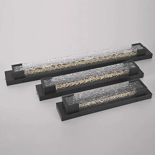 Outdoor Wall Lamp | Modern Stainless Steel LED Wall Sconce with Water Texture Diffuser