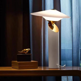 Metal Table Lamp – Classic LED Desk Lamp with Soft Warm Lighting for Bedroom