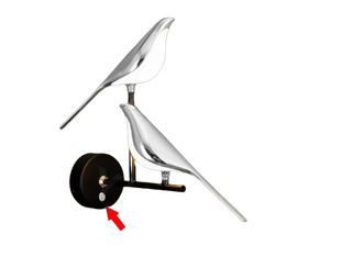 Applique murale Birdy – Applique murale LED moderne avec un design d'oiseau élégant