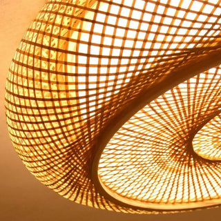 Bamboo Ceiling Light – Eco Friendly Kids Bedroom Lamp with Warm Ambient Lighting