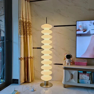 Contemporary Floor Lamp – Adjustable LED Lighting With Dimmer | Acrylic Chrome Finish