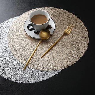 heat insulation placemats non slip pvc dining coasters table protection pads set view