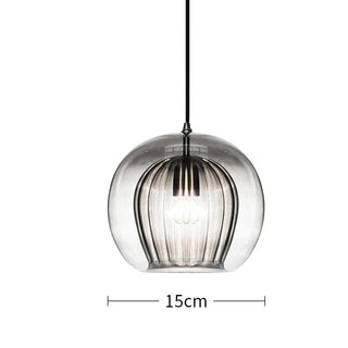 Nordic Glass Pendant Light – Modern Pendant Lighting with Iron Finish Lamp