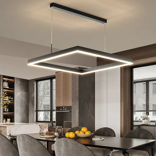 Modern Alloy Chandelier – Elegant Dining Room Lighting With Dimmable LED Pendant Light