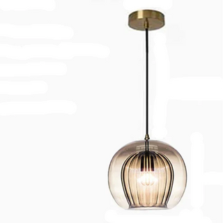 Glass Pendant Lamp – Modern Pendant Light with LED Lighting & Adjustable Height