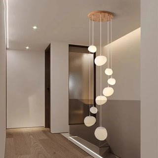Modern Alloy Chandelier – Gold Finish Ceiling Light With Integrated LED Lights