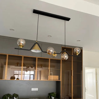 Modern LED Ceiling Light – Glass Metal Fixture With Soft Light Diffusion
