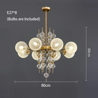 Polished Steel Pendant Light – Adjustable LED Gold Glass Pendant For Kitchen
