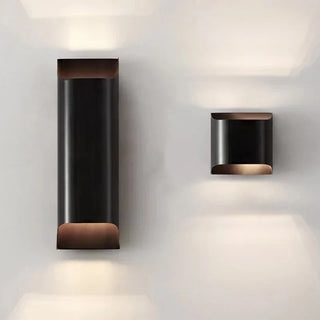 Gold Brass Wall Light – Bi Directional Metal Wall Sconce for Living Room Lighting