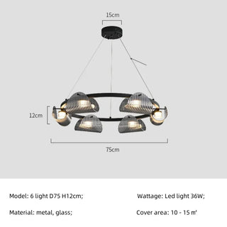 Smoked Glass Pendant Light – Modern Dining Room Lighting With Chrome Finish