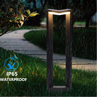 Modern Garden Lamp – Black Aluminum Outdoor Lighting Fixture | Stylish Patio Light