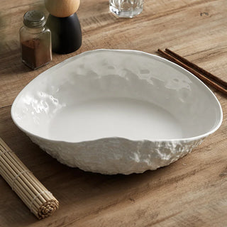 rock shell ceramic plate earthworks handcrafted luxury dining plate dishwasher safe set view