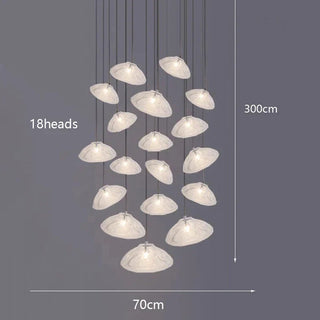 Modern Alloy Pendant Light – Dimmable LED Light with Remote Control for Dining Room Ambience