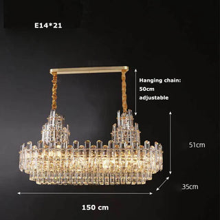Modern Crystal Chandelier – Luxury Pendant Lighting | Dimmable LED Fixture