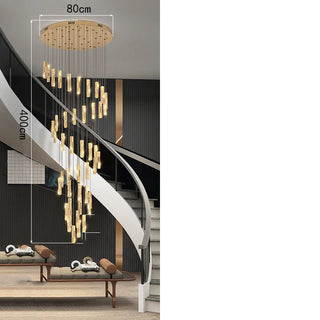 Lustre Moderne en Cristal – Suspension Élégante pour Salon avec Éclairage LED Intégré