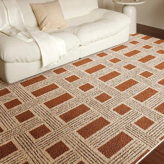 french tile decorative patterned area rug non slip quick drying close-up