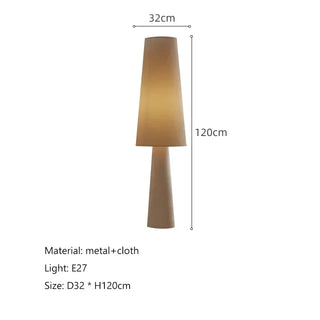 Nordic Floor Lamp – Modern Fabric Shade | Durable Iron Frame Lighting