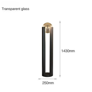 Metal Glass Floor Lamp – Postmodern LED Lighting for Living Room Ambiance