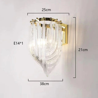 Modern Glass Chandelier – U-Shaped LED Dimmable Ceiling Light for Living Room Lighting