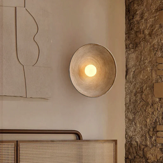 Solar Ripple Wall Light – Adjustable LED Lighting With Frosted Glass Shade