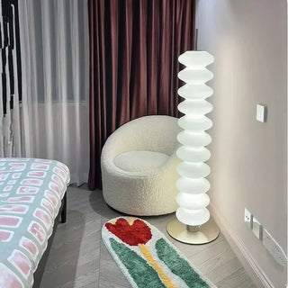 Contemporary Floor Lamp – Adjustable LED Lighting With Dimmer | Acrylic Chrome Finish