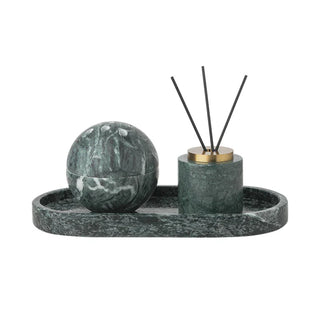 marble stone diffuser handcrafted aroma diffuser set incense burner tray close-up