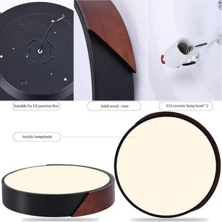 Minimalist Black Ceiling Light – Modern Surface Mount Fixture for Living Room & Bedroom