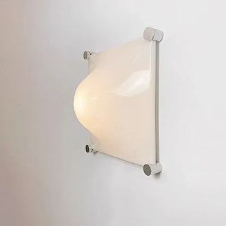 White Acrylic Wall Light – Modern Bedroom Wall Sconce with Soft LED Lighting