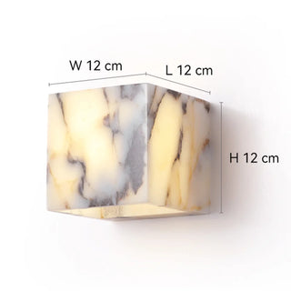 Black Stone Wall Light – Modern Bedroom Wall Lamp with Soft Ambient Lighting