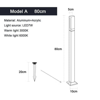 Aluminum LED Garden Lamp – Durable Patio LED Fixture | Weather Resistant Outdoor Lighting