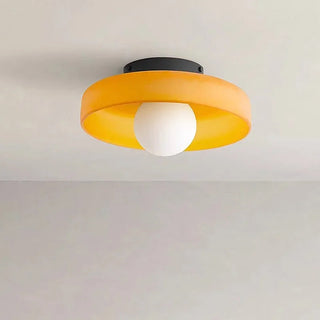 Frosted Glass Ceiling Light – G9 Retro Glass Fixture With Soft Diffuser