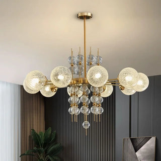 Polished Steel Pendant Light – Adjustable LED Gold Glass Pendant For Kitchen