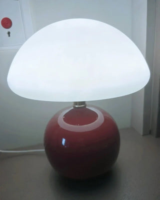 Ceramic Table Lamp – Modern LED Bedroom Lighting With Soft Ambient Light