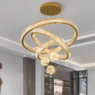 Modern Crystal Chandelier – Dimmable LED Lighting | Elegant Living & Dining Room Fixture