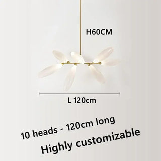 LED Pendant Light – Nordic Design Glass Pendant Lamp with Metal Frame for Dining Room
