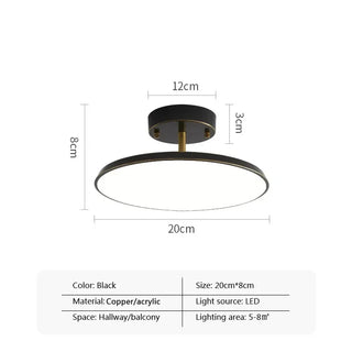 Surface LED Ceiling Light – Modern Adjustable Aluminum Acrylic Lamp for Living Room
