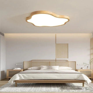 Eco LED Ceiling Light – Modern Wood & Acrylic Lamp With Adjustable Color Temperature